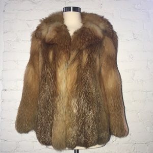 Vintage 60’s Red Fox Fur Coat by lord + taylor